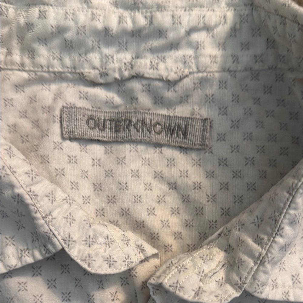 Outerknown White Casual Button Down Shirt - Large - image 2